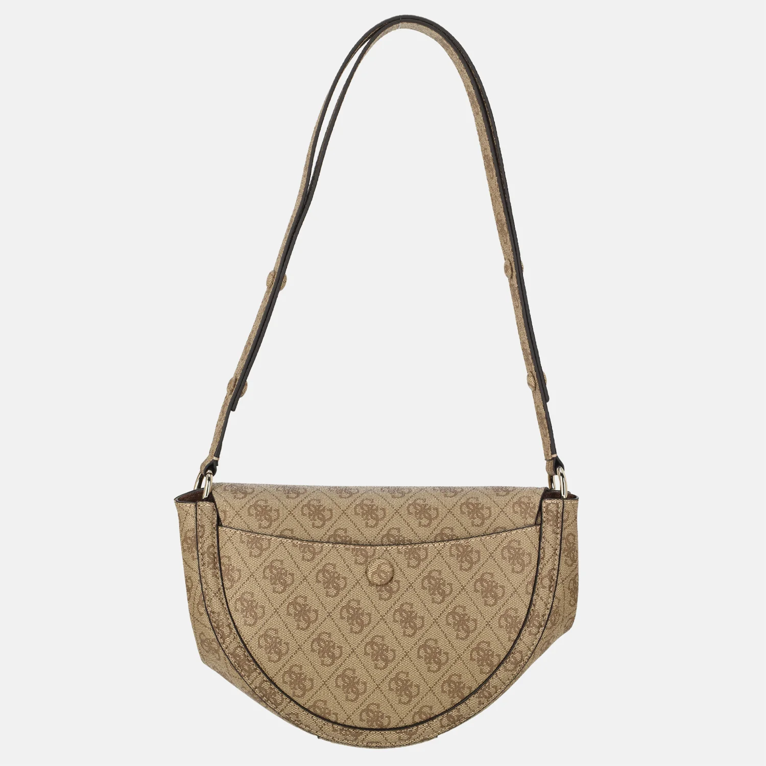 Guess Coleen crossbody tas latte logo bij Duifhuizen