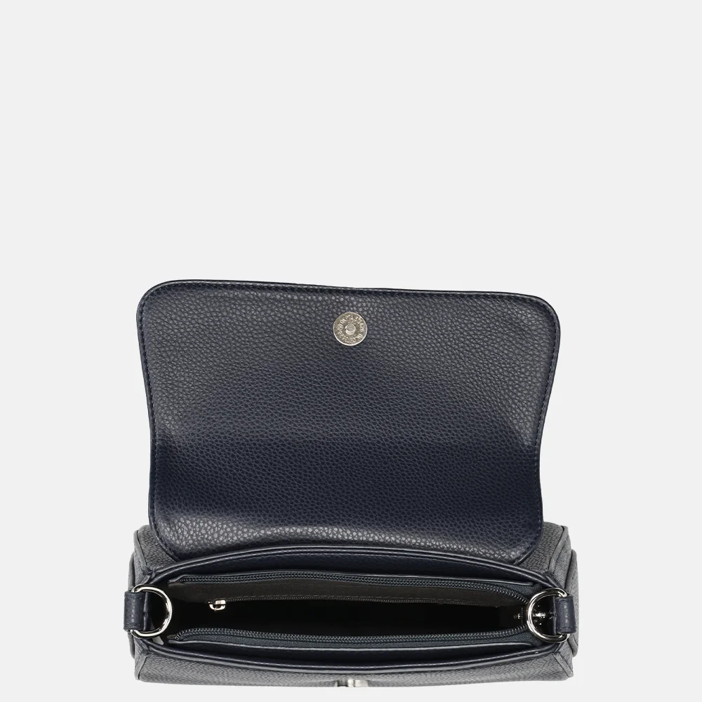 Flora & Co crossbody tas navy bij Duifhuizen