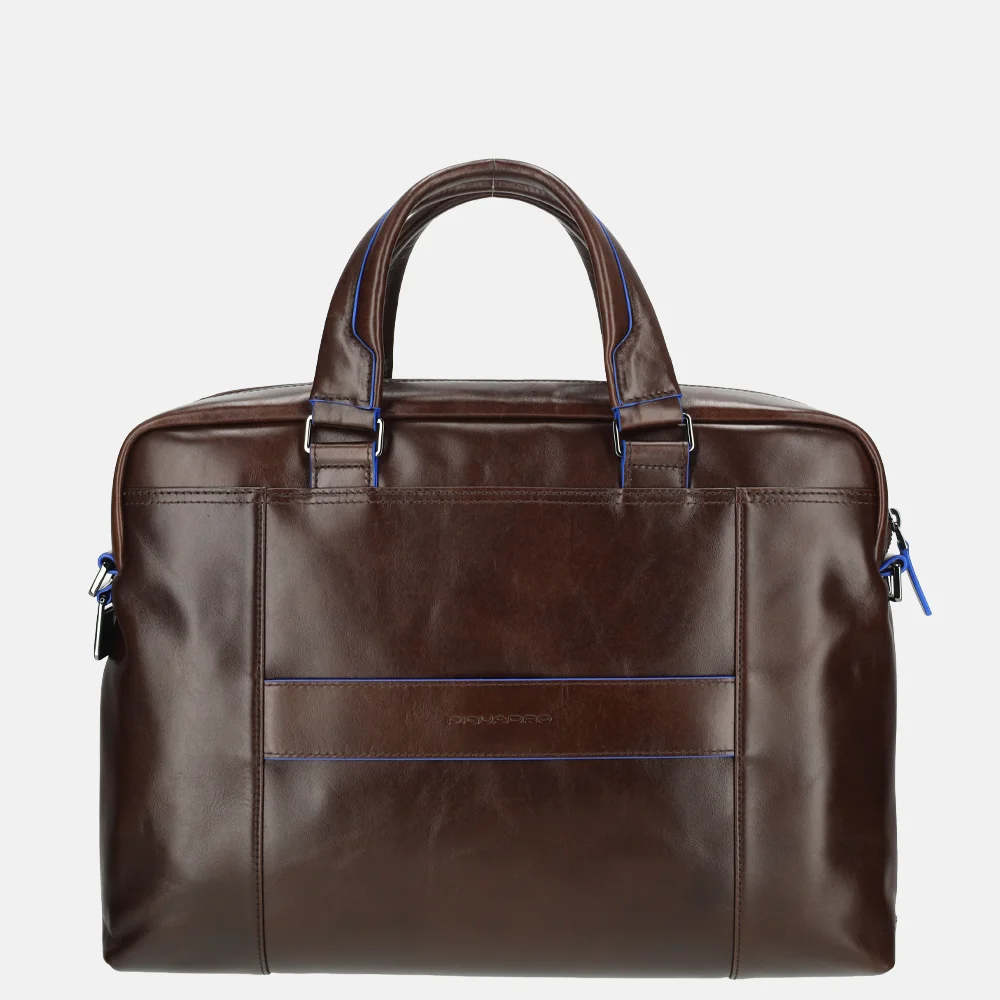 Piquadro Blue square laptoptas 15 inch morro bij Duifhuizen