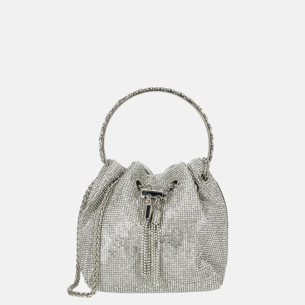 Firenze Reticule strass handtas silver
