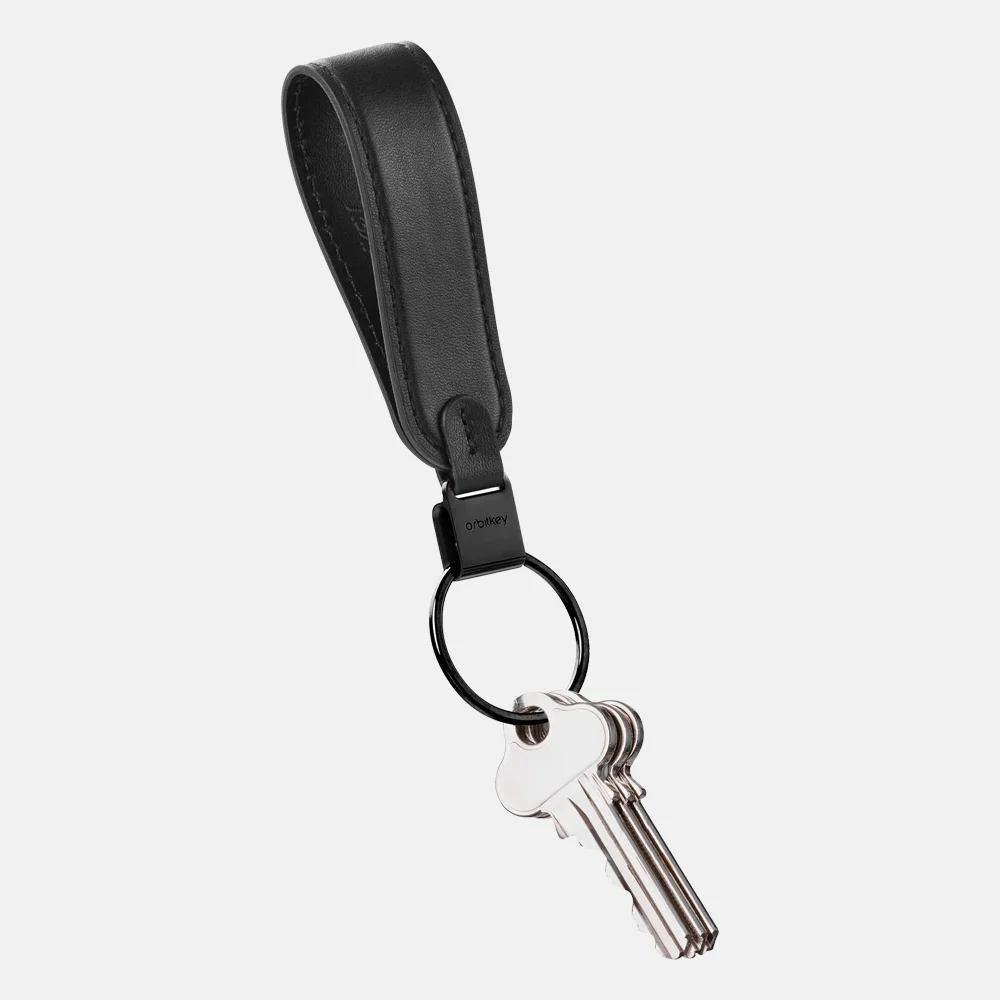 Orbitkey Loop Keychain Leather black bij Duifhuizen