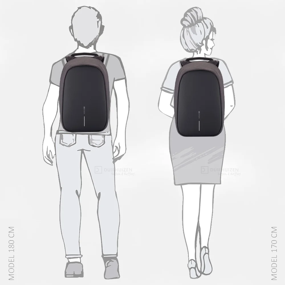 XD Design Bobby Hero laptoprugzak XL 17 inch black bij Duifhuizen