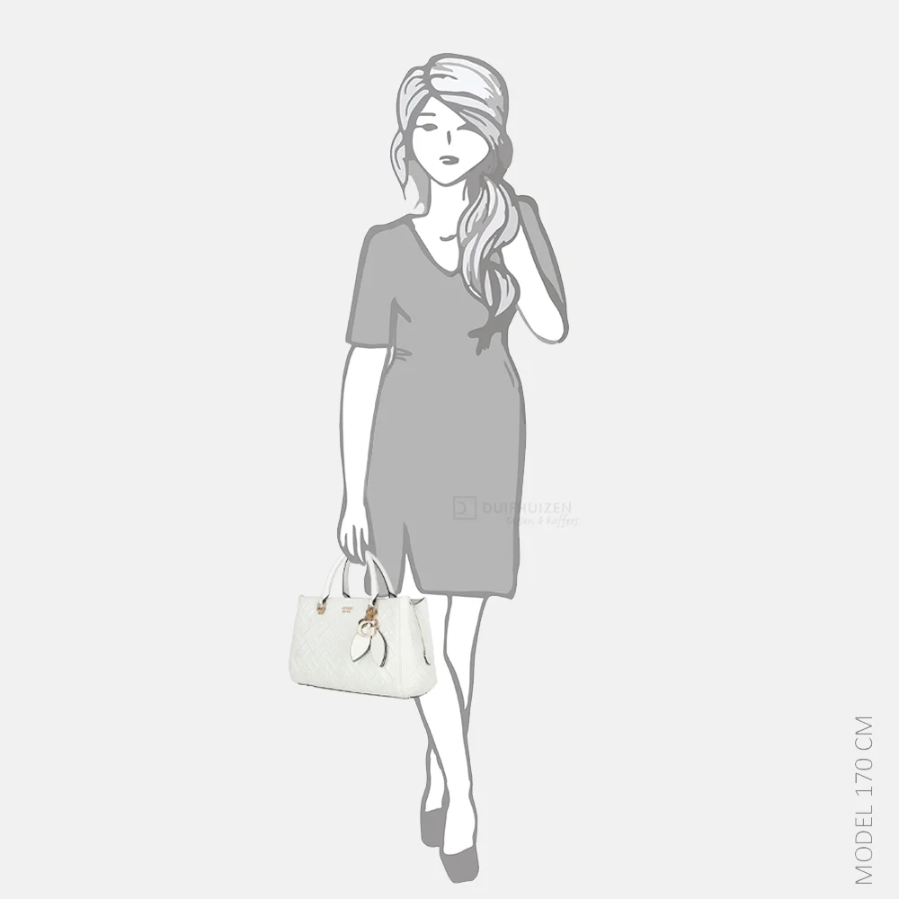 Guess Sally handtas white bij Duifhuizen