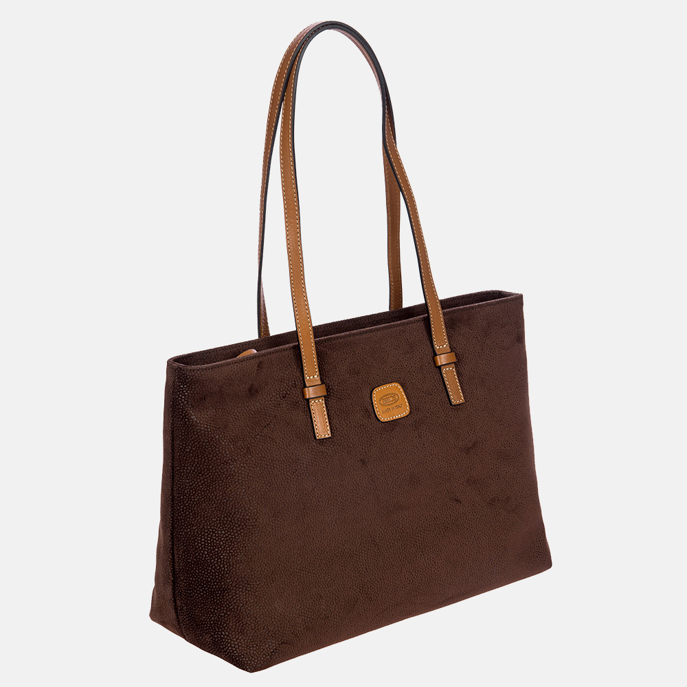 Bric's Vittoria Life shopper brown tabac bij Duifhuizen
