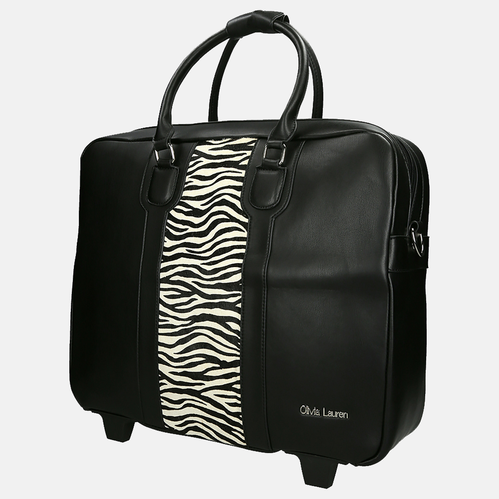 Olivia Lauren laptop trolley 15.4 inch black  bij Duifhuizen