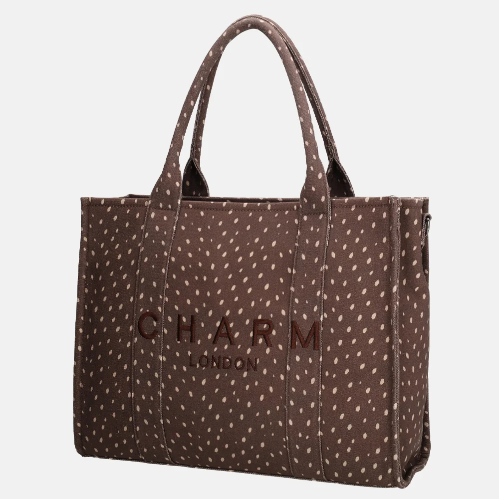 Charm London handtas met laptopvak hert bij Duifhuizen
