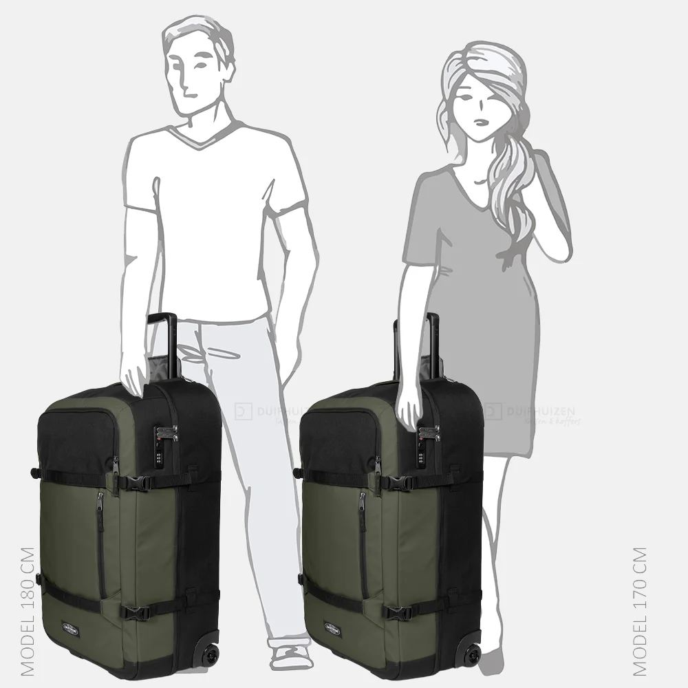 Eastpak Transit'r Pro L reistas op wielen 81 cm groen bij Duifhuizen