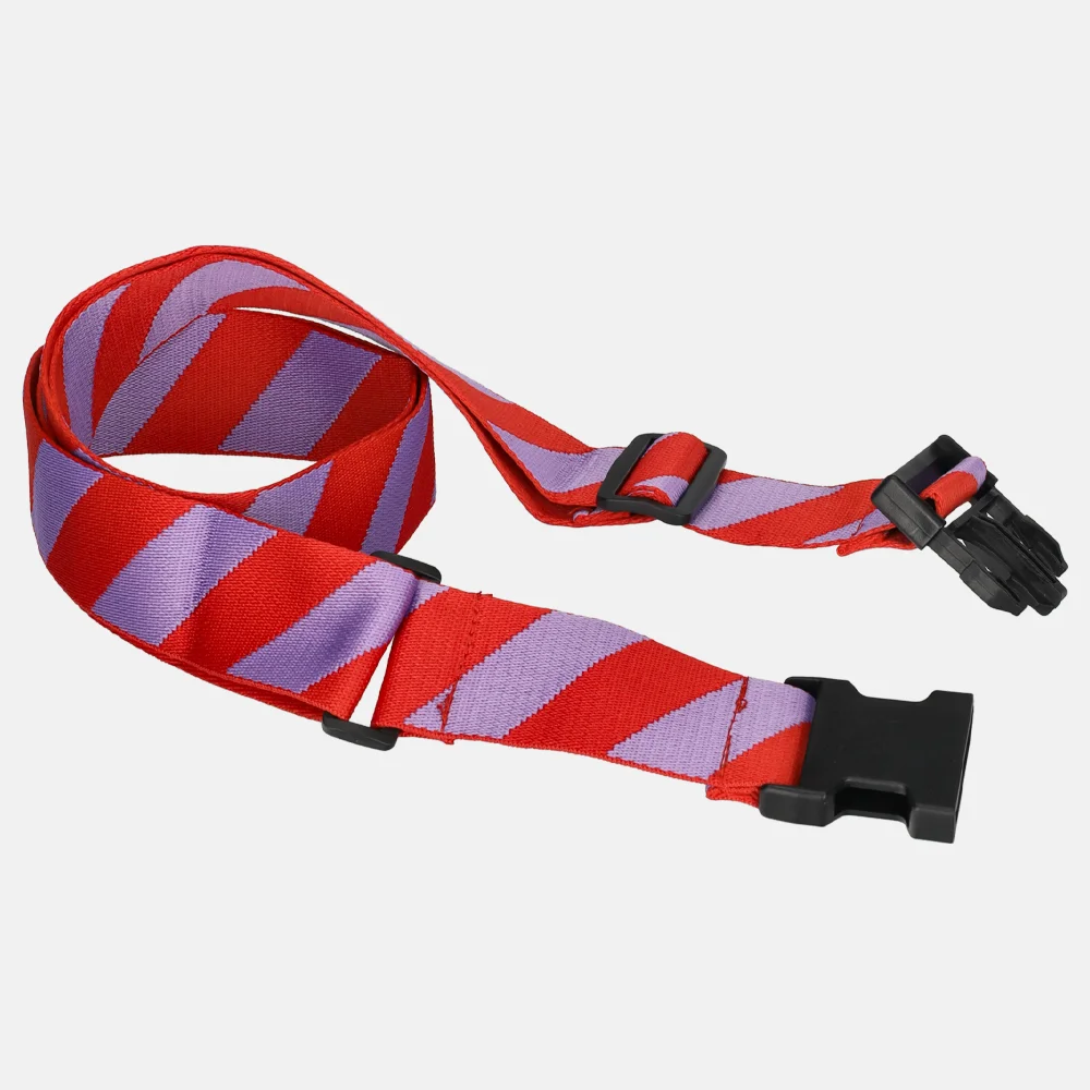 Duifhuizen kofferriem stripe purple-red bij Duifhuizen