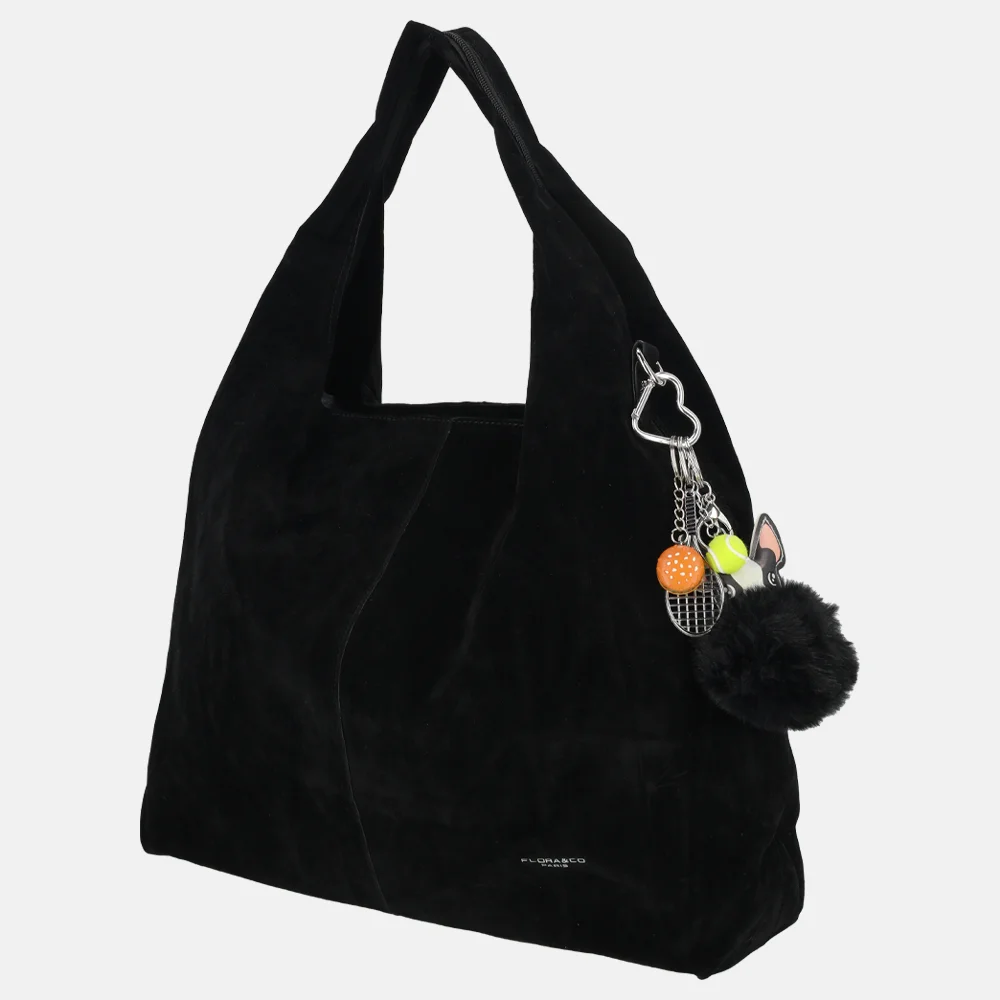 Flora & Co buideltas suedine noir bij Duifhuizen