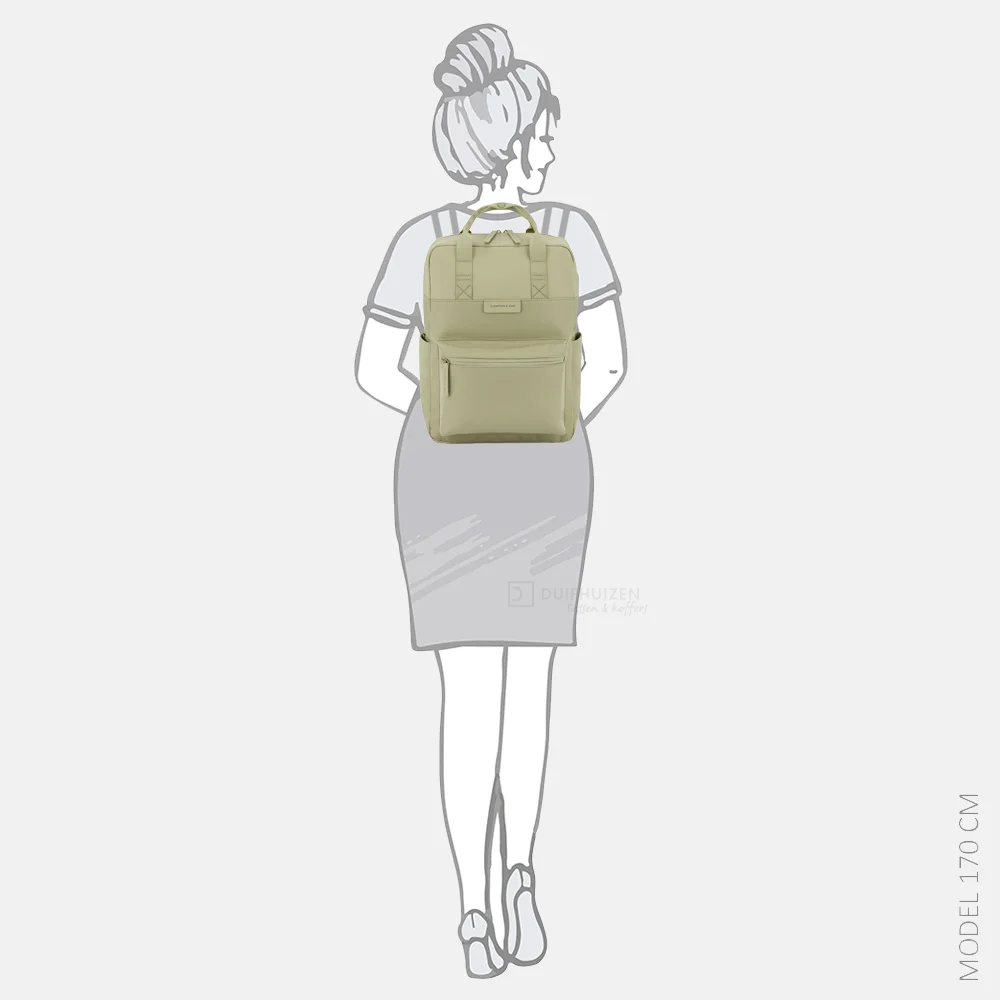 Kapten & Son Bergen Pro rugzak dusty pistachio bij Duifhuizen