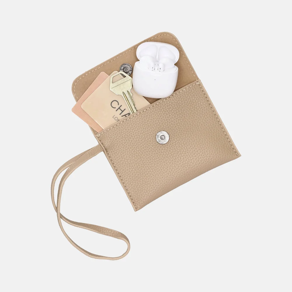 Charm London Debossed shopper M zand bij Duifhuizen