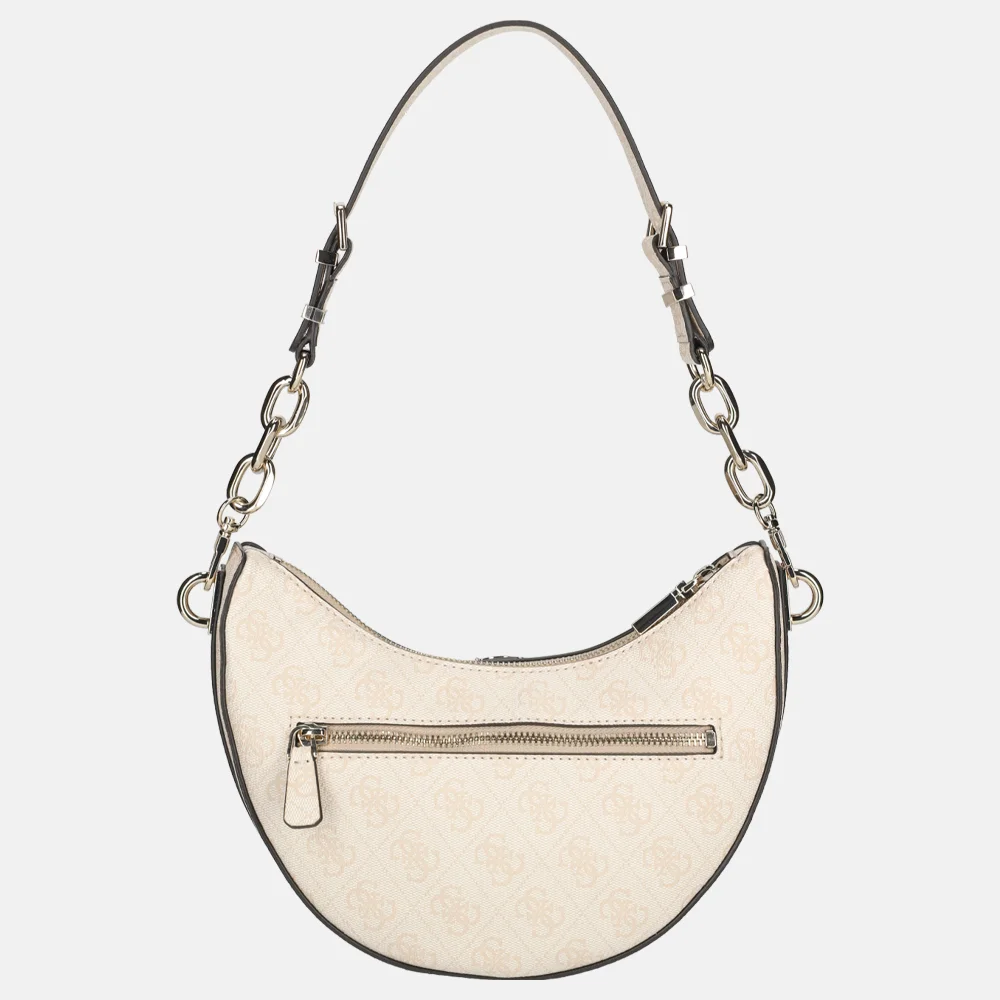 Guess Orlina schoudertas sand logo bij Duifhuizen