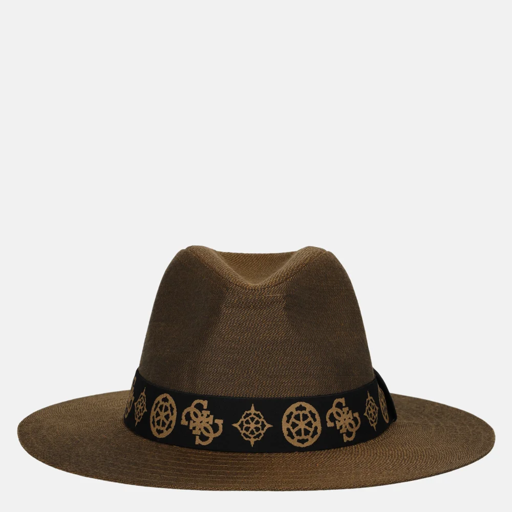 Guess Fedora muts/pet natural bij Duifhuizen