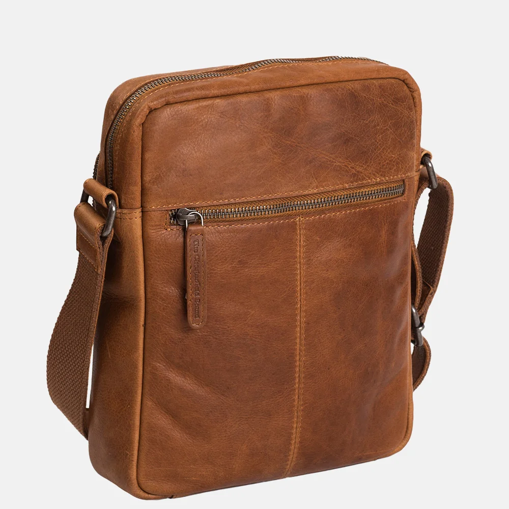 Chesterfield Dessau schoudertas cognac bij Duifhuizen