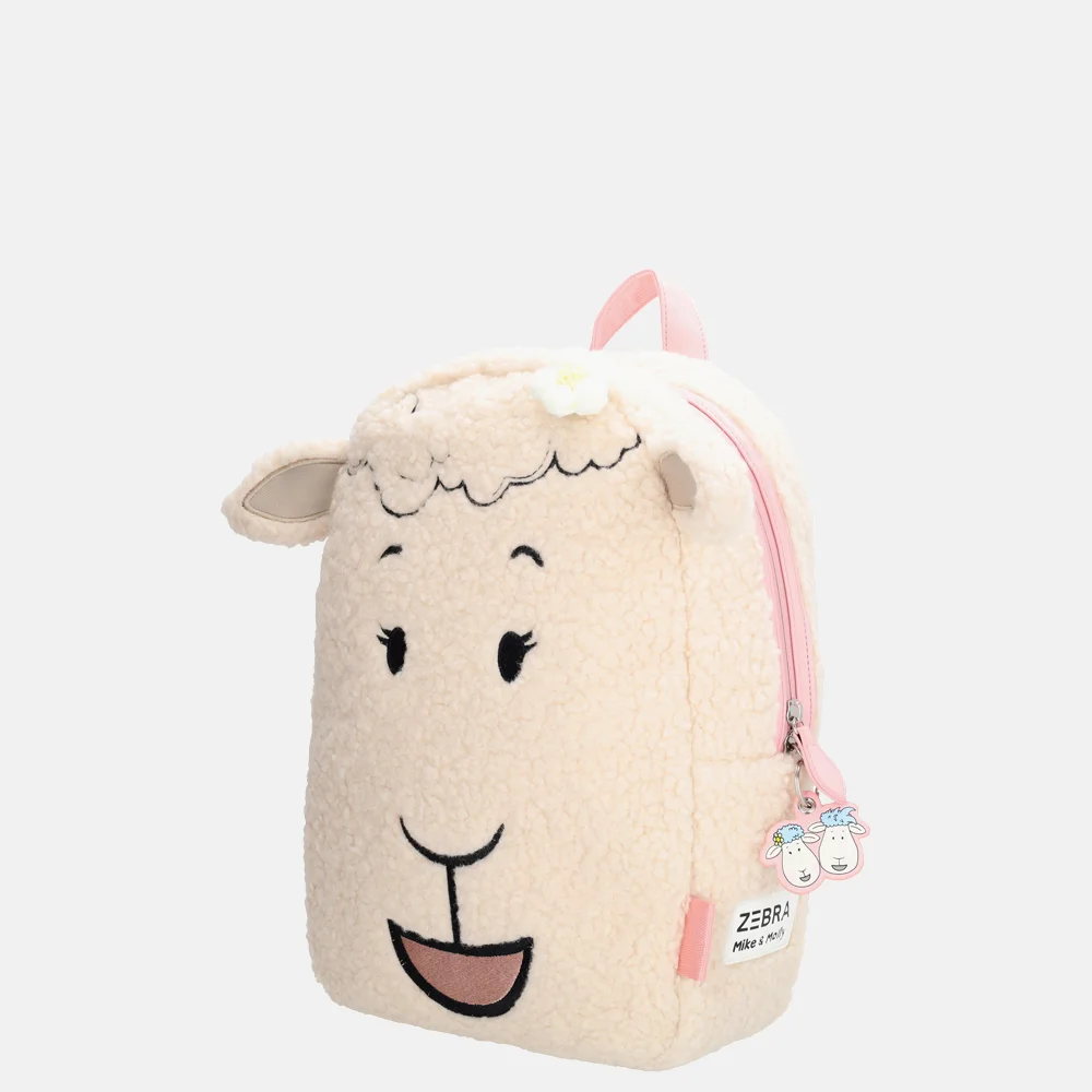 Zebra Trends x Mike & Molly kinderrugzak teddy creme bij Duifhuizen