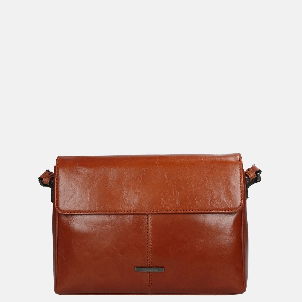 Claudio Ferrici Pelle Vecchia crossbody tas M brick bij Duifhuizen
