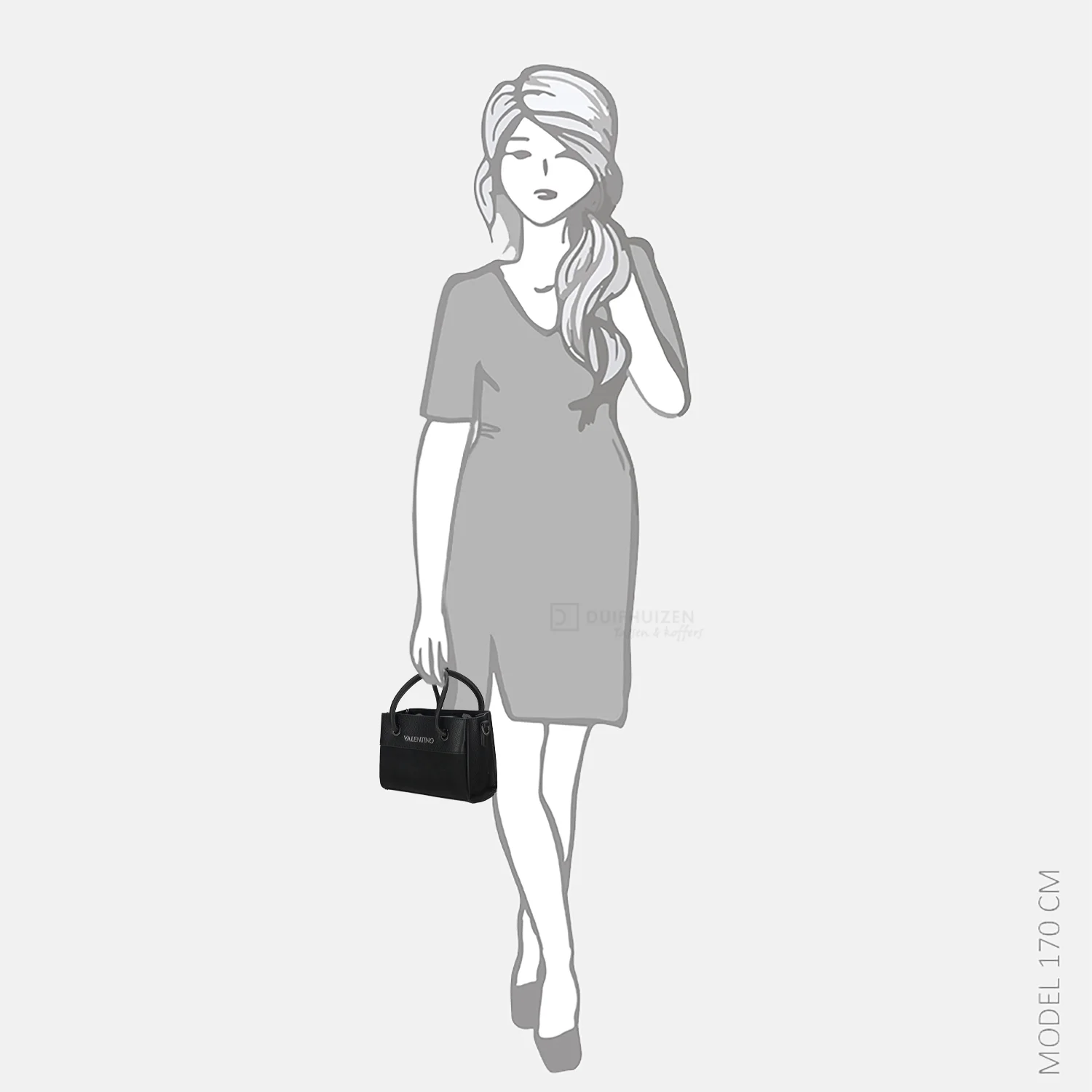 Valentino Bags Alexia Winter handtas nero bij Duifhuizen