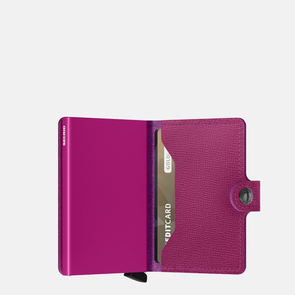 Secrid Miniwallet pasjeshouder crisple fuchsia bij Duifhuizen