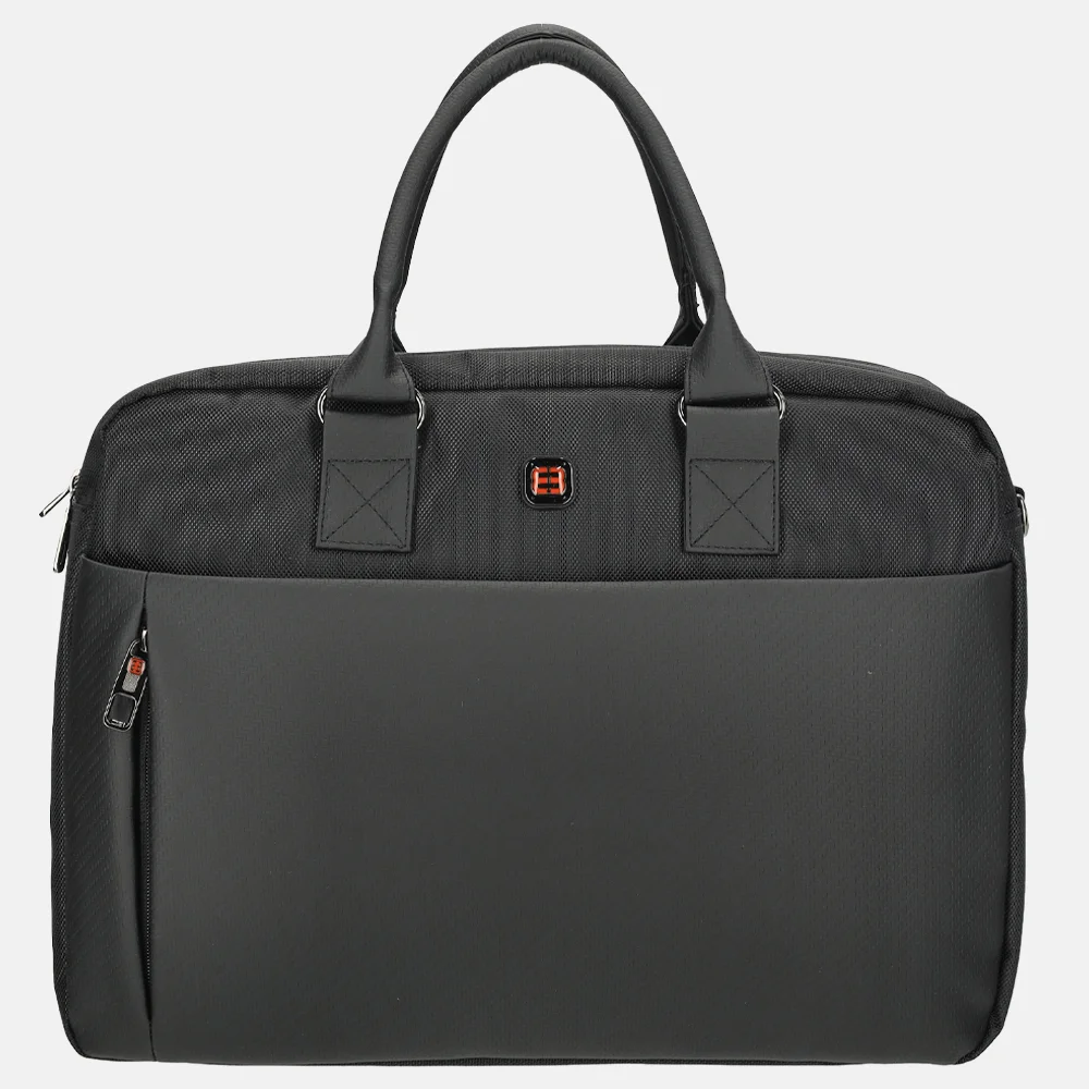 Enrico Benetti Berlin laptoptas 15 inch black bij Duifhuizen