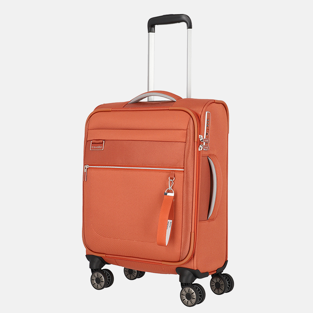 Travelite Miigo handbagage koffer 55 cm copper/chuntey bij Duifhuizen