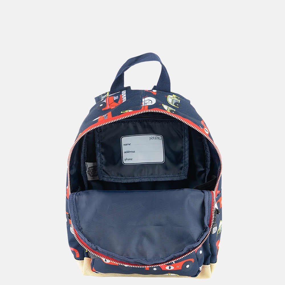 Pick & Pack Cars kinderrugzak S navy bij Duifhuizen