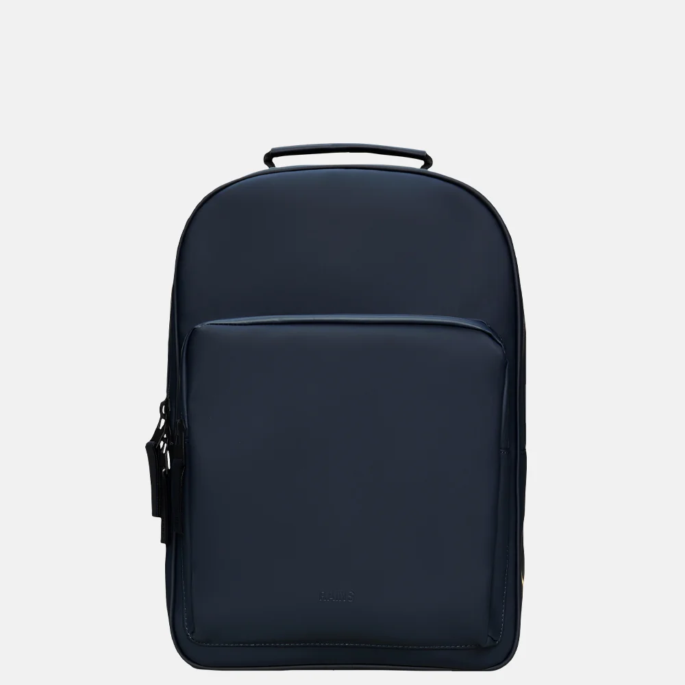 Rains Book rugzak large 15 inch navy bij Duifhuizen