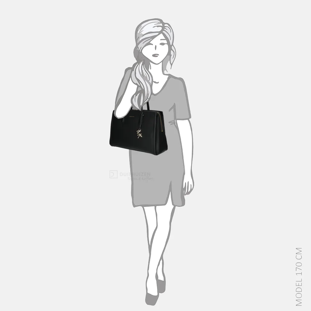 Michael Kors Laila shopper M black bij Duifhuizen