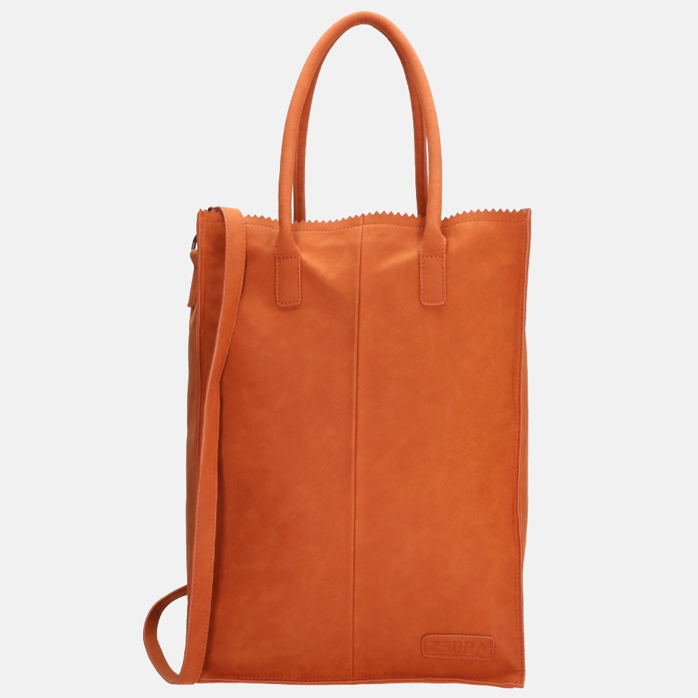 Zebra Trends Rosa shopper 15.6 inch XL brique