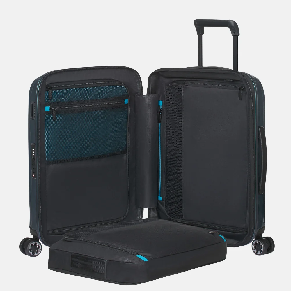 Samsonite Nexis spinner handbagage koffer 55 cm deep petrol bij Duifhuizen
