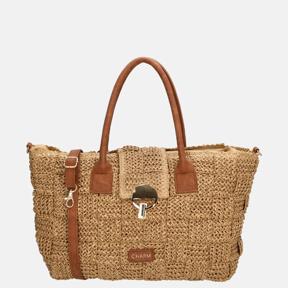 Charm London Margate handtas riet natuur
