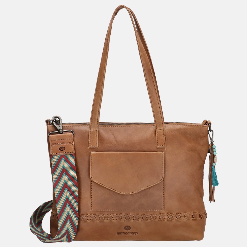 Micmacbags Friendship shopper brown bij Duifhuizen
