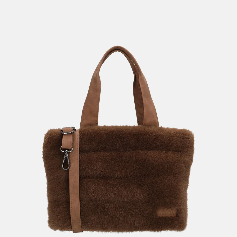 Zebra Trends Emma handtas S middenbruin