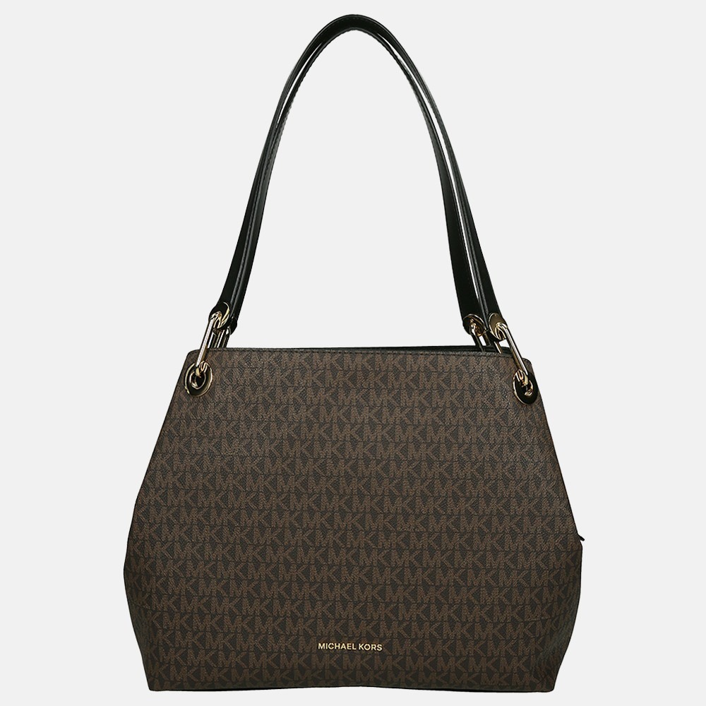 Michael Kors Raven buideltas brown black bij Duifhuizen