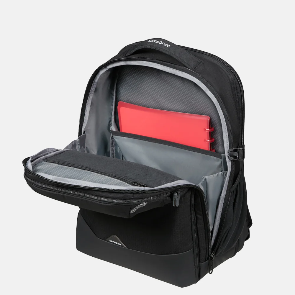 Samsonite Roadseeker laptoprugzak L 17 inch expandable deep black bij Duifhuizen