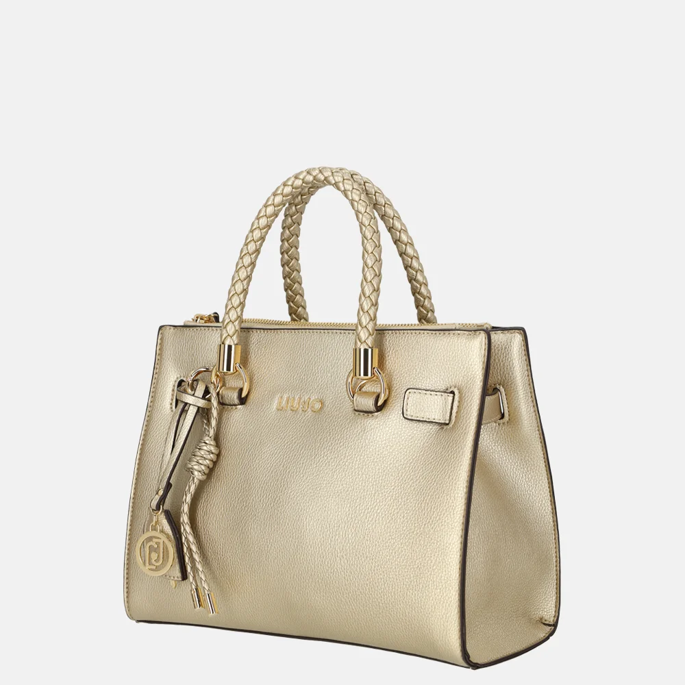 Liu Jo Manhattan Boston satchel handtas S light gold bij Duifhuizen