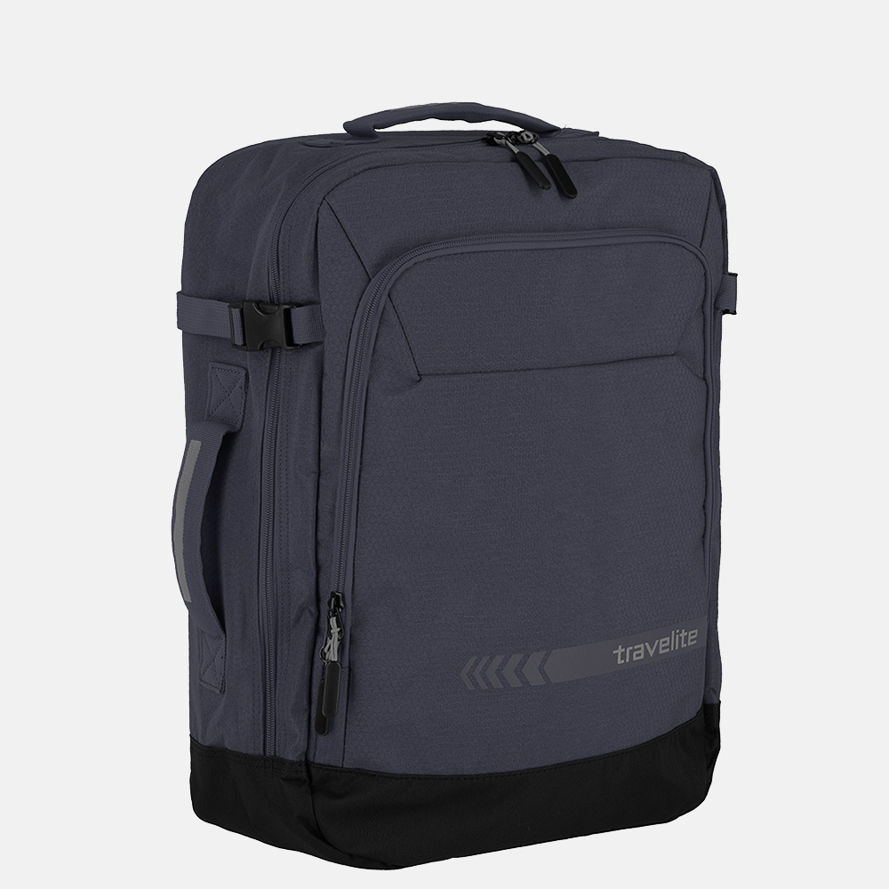 Travelite Kick Off Cabin Size backpack/weekender rugzak dark anthracite bij Duifhuizen