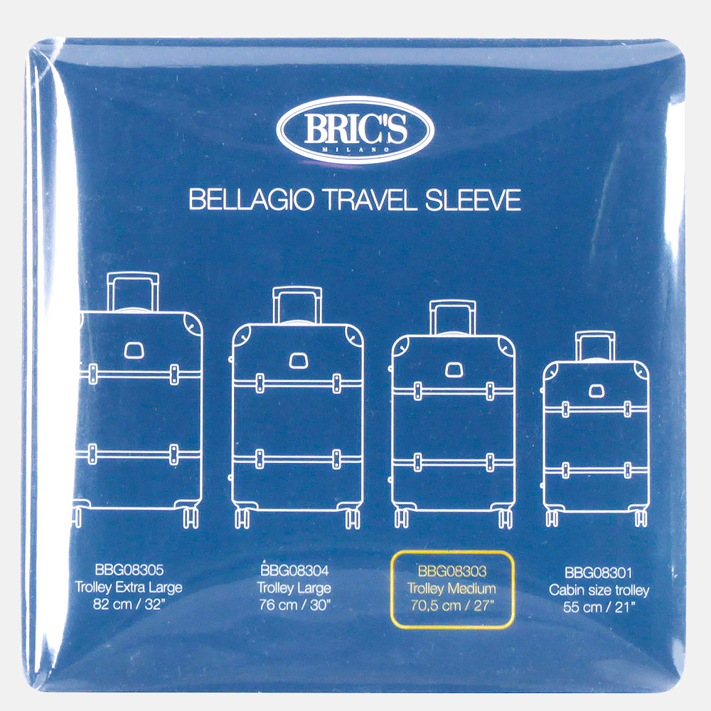 Bric's Bellagio kofferhoes 71 cm transparant