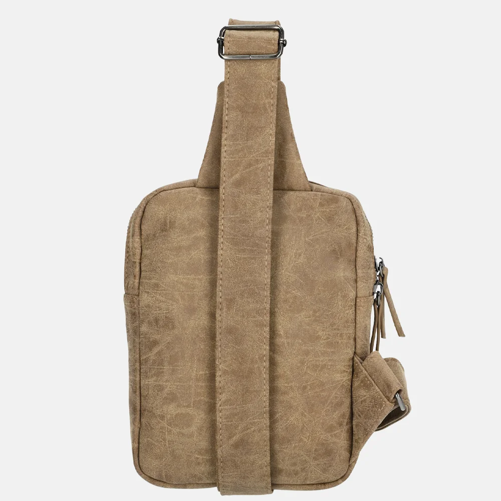 Enrico Benetti Zoe crossbody tas camel bij Duifhuizen