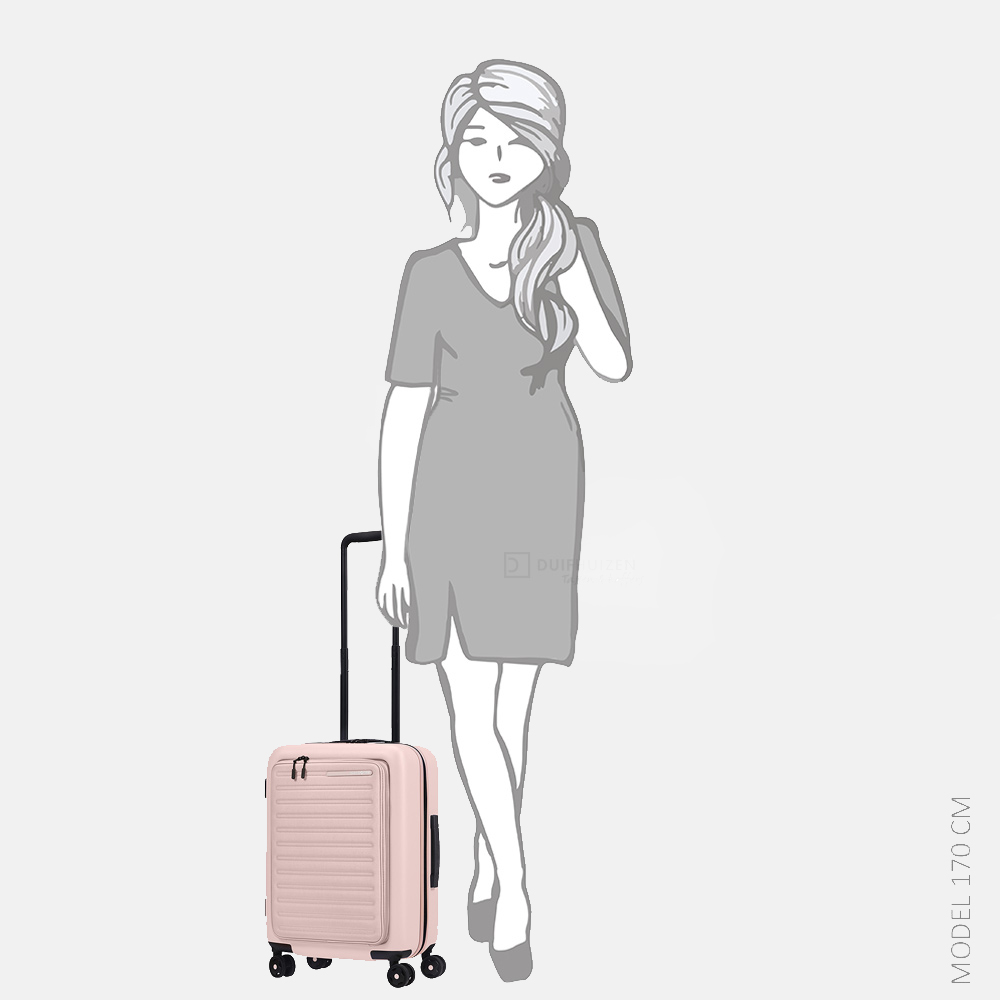 Samsonite StackD handbagage spinner 55 cm rose bij Duifhuizen