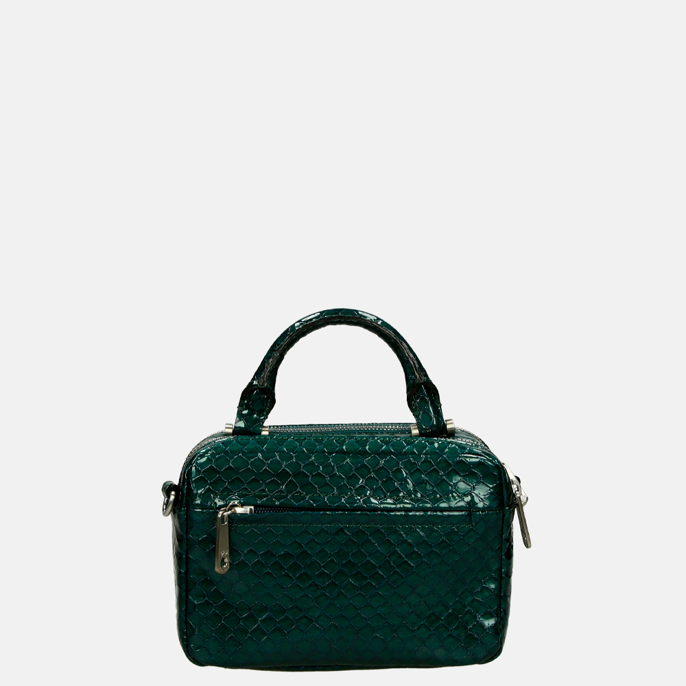 GiGi Fratelli handtas box snake teal bij Duifhuizen