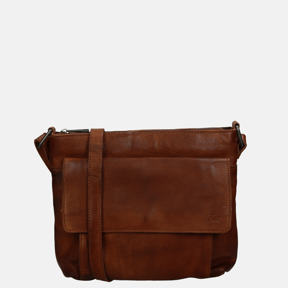 Bear Design Rai schoudertas cognac bij Duifhuizen