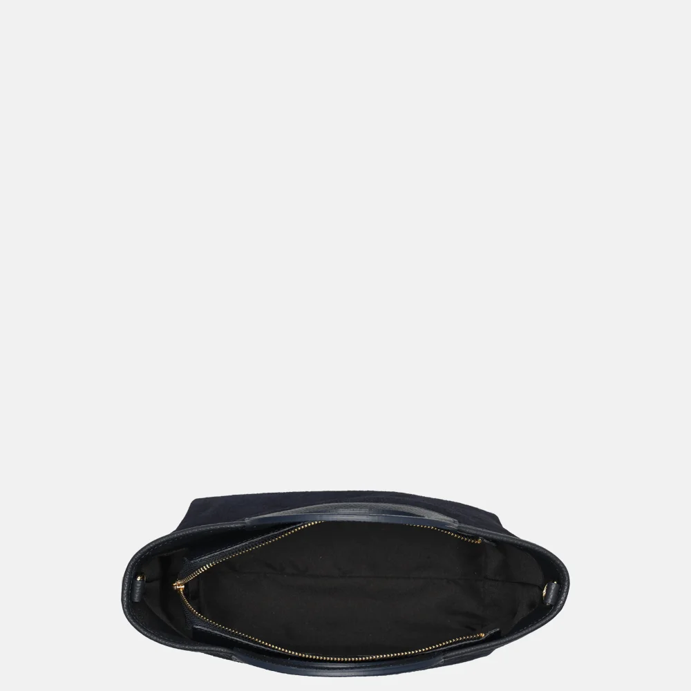 Charm London handtas suede donkerblauw bij Duifhuizen