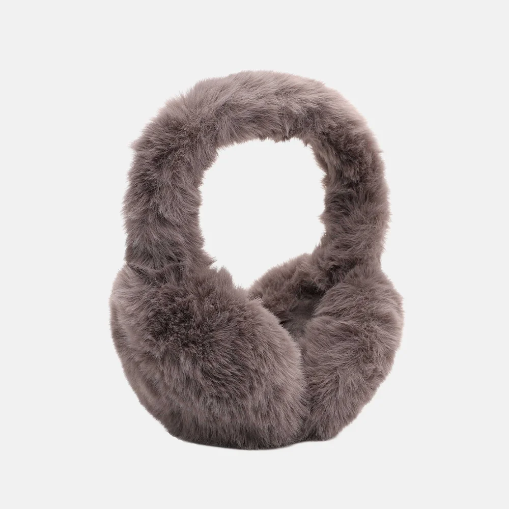 Emily & Noah Hara muts/oorwarmers faux fur grey bij Duifhuizen