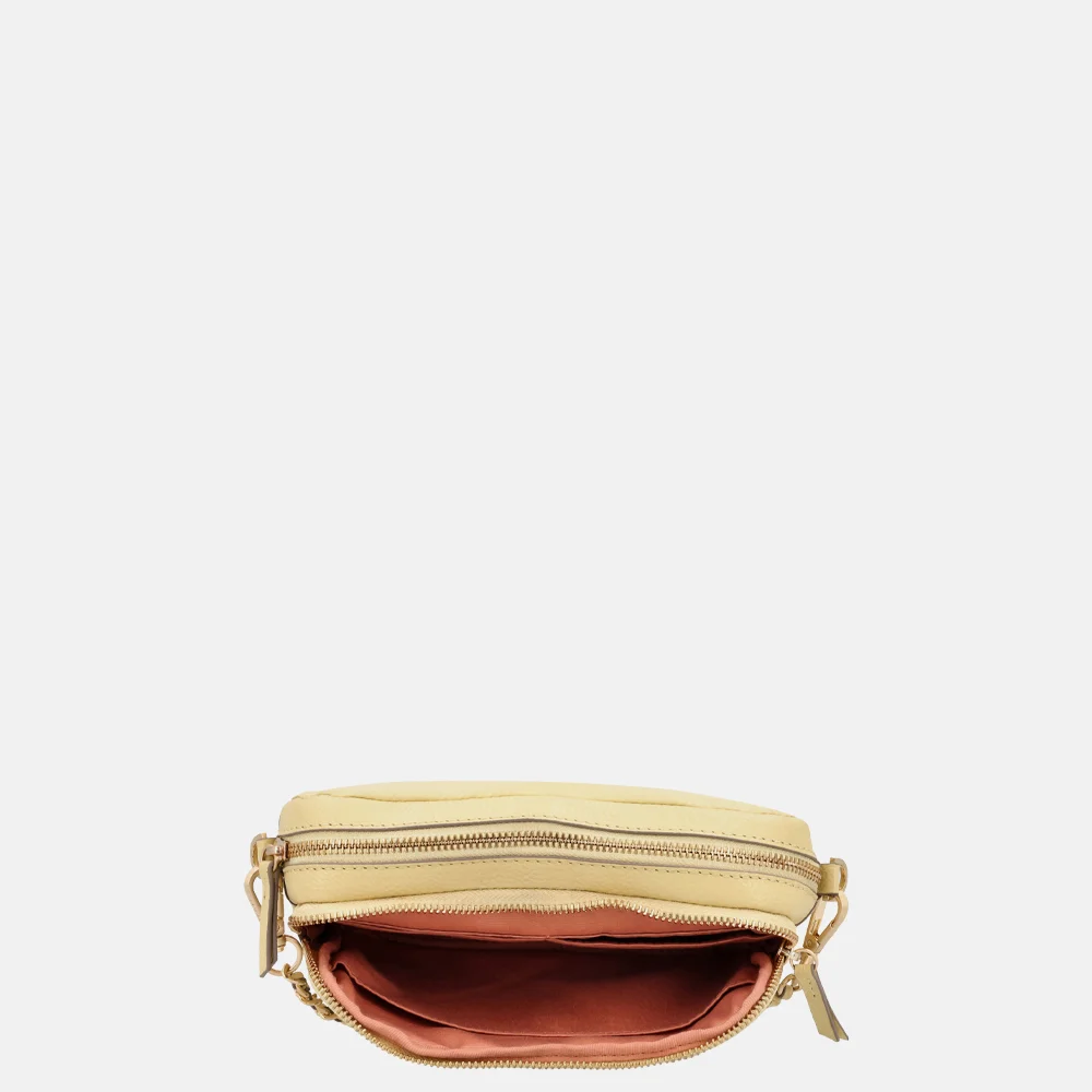 Loulou Essentiels Emilie crossbody tas sorbet yellow bij Duifhuizen