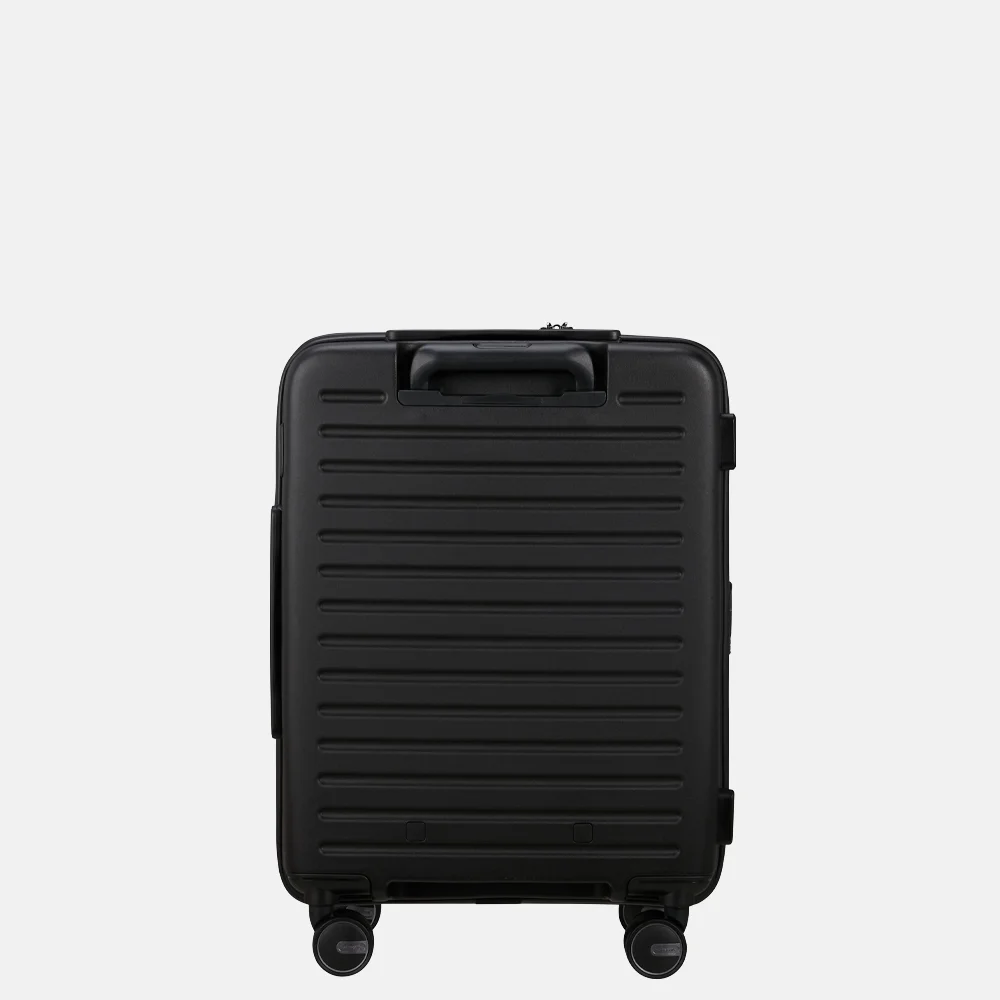 Samsonite Restackd frontpocket handbagage koffer 55 cm black bij Duifhuizen