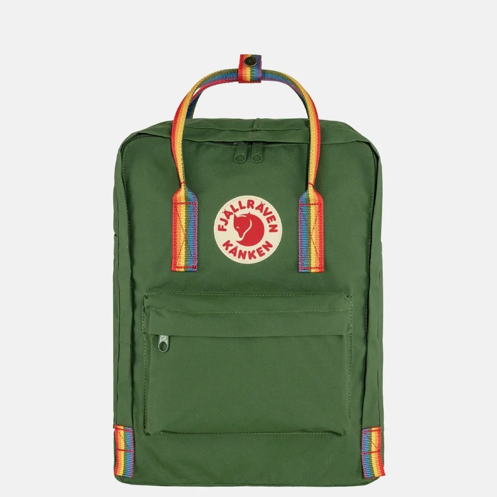 Fjallraven Kanken Rainbow rugzak spruce green bij Duifhuizen