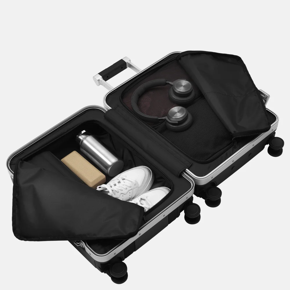 DB Journey Klemslot Ramverk Pro Carry-on handbagage koffer 55 cm Silver bij Duifhuizen