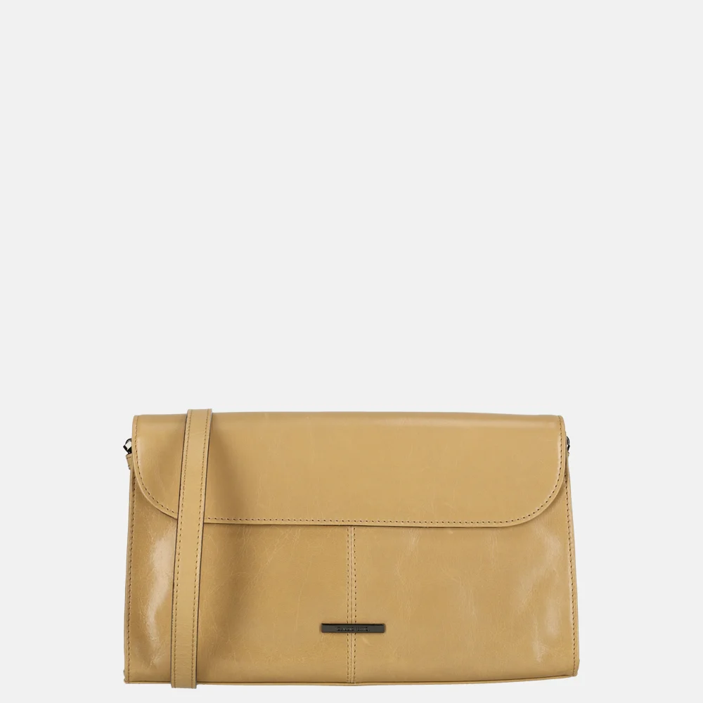 Claudio Ferrici crossbody tas camel