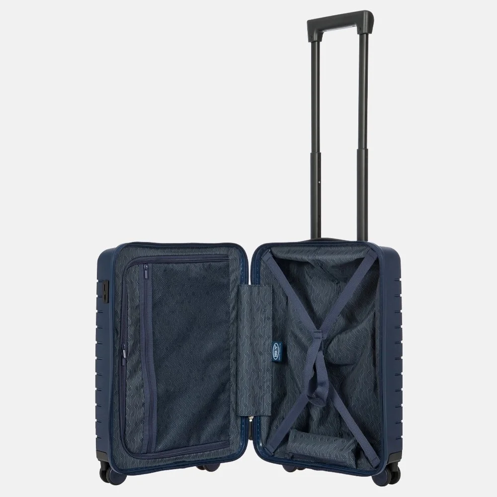 Bric's Ulisse handbagage koffer 55 cm ocean blue bij Duifhuizen