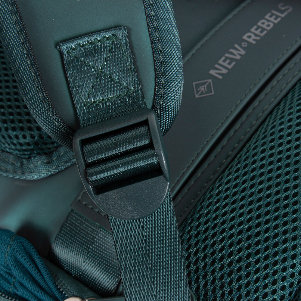New Rebels Harper rugzak 14.1 inch dark green bij Duifhuizen